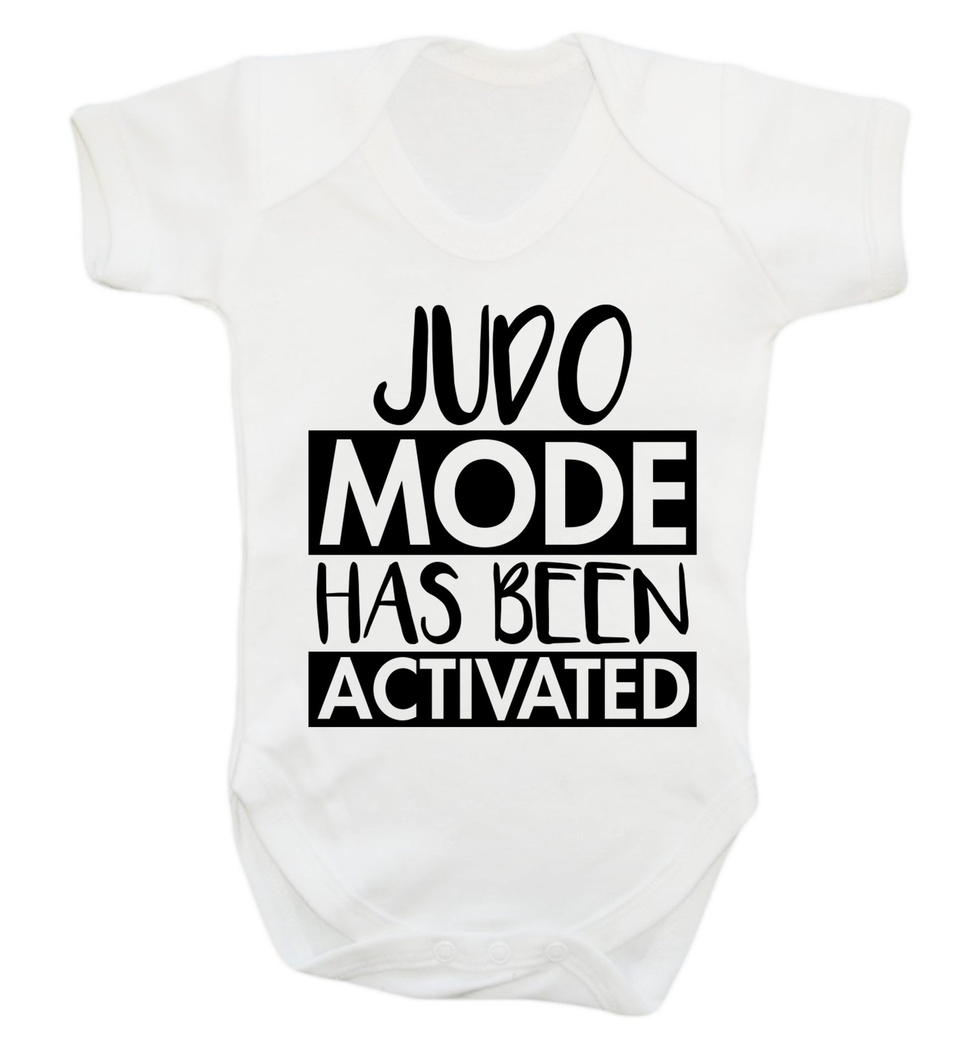 Judo mode activated Baby Vest white 18-24 months