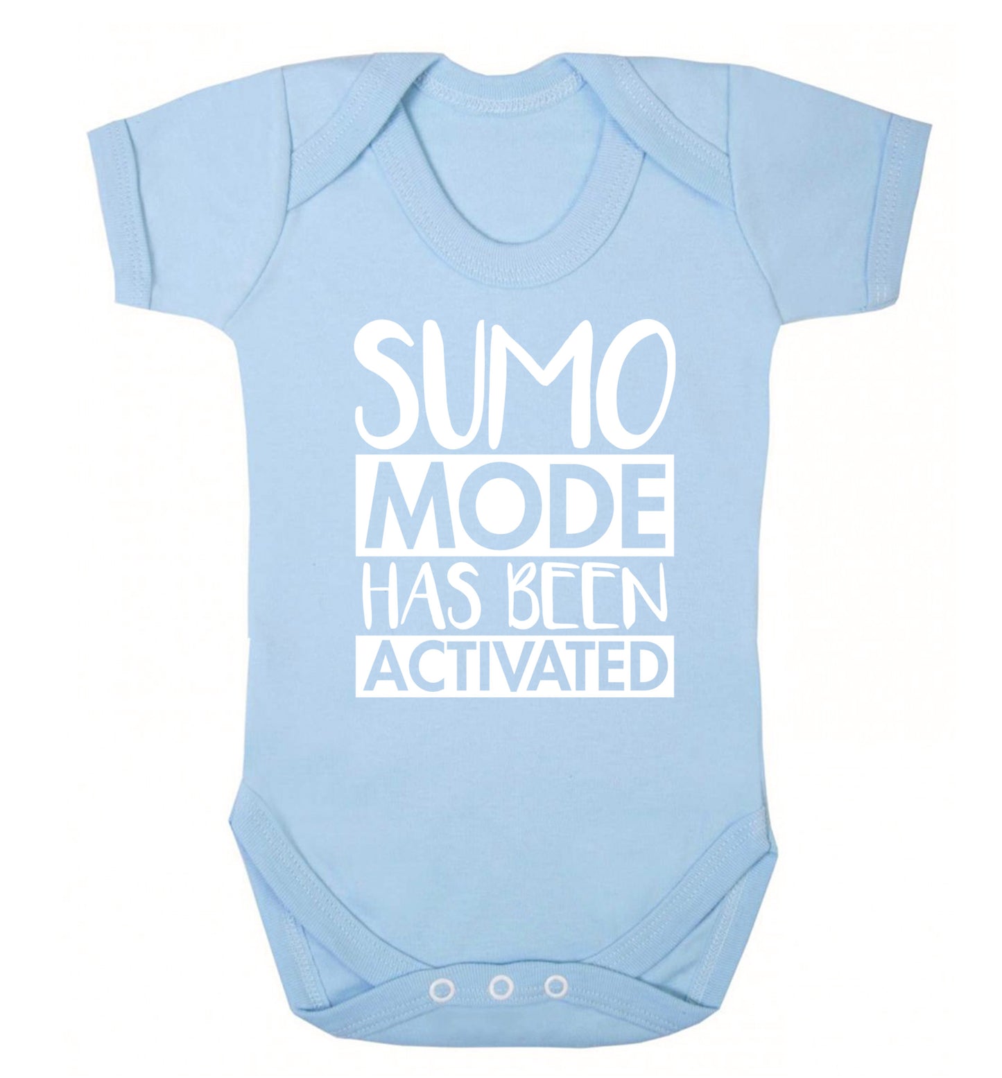 Sumo mode activated Baby Vest pale blue 18-24 months