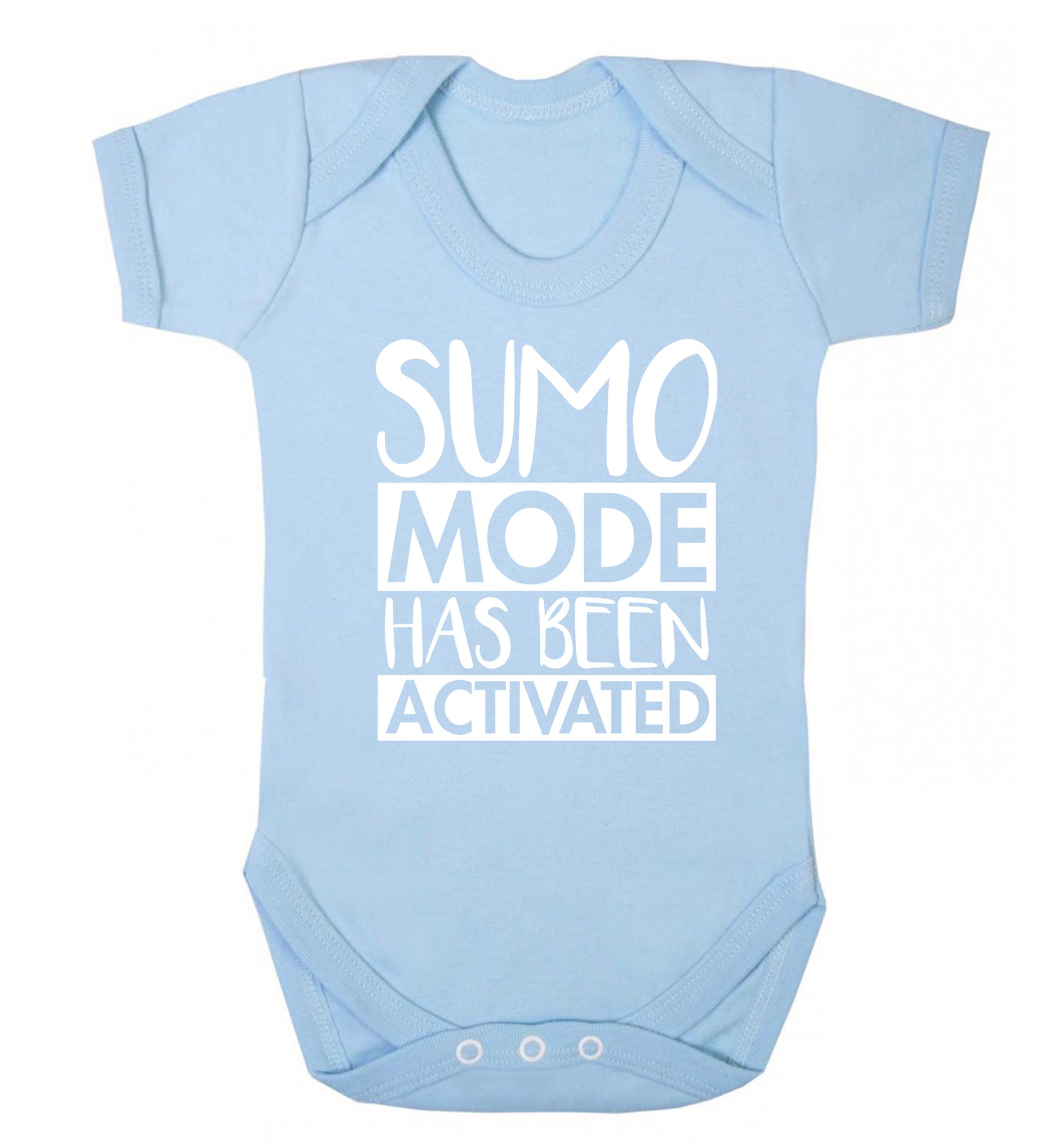 Sumo mode activated Baby Vest pale blue 18-24 months