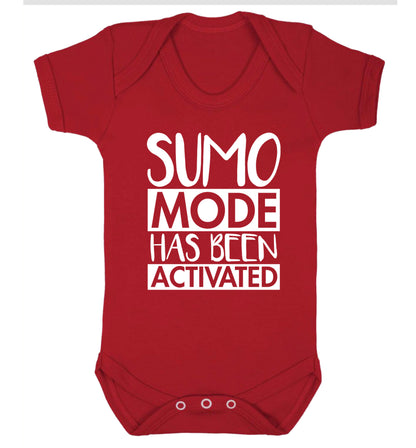 Sumo mode activated Baby Vest red 18-24 months