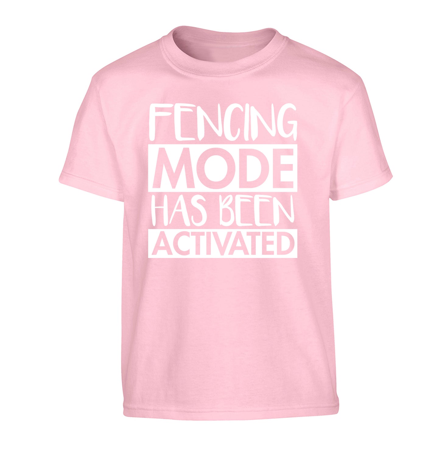 Fencing mode activated Children's light pink Tshirt 12-14 Years