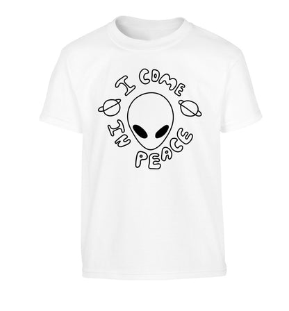 I come in peace Children's white Tshirt 12-14 Years