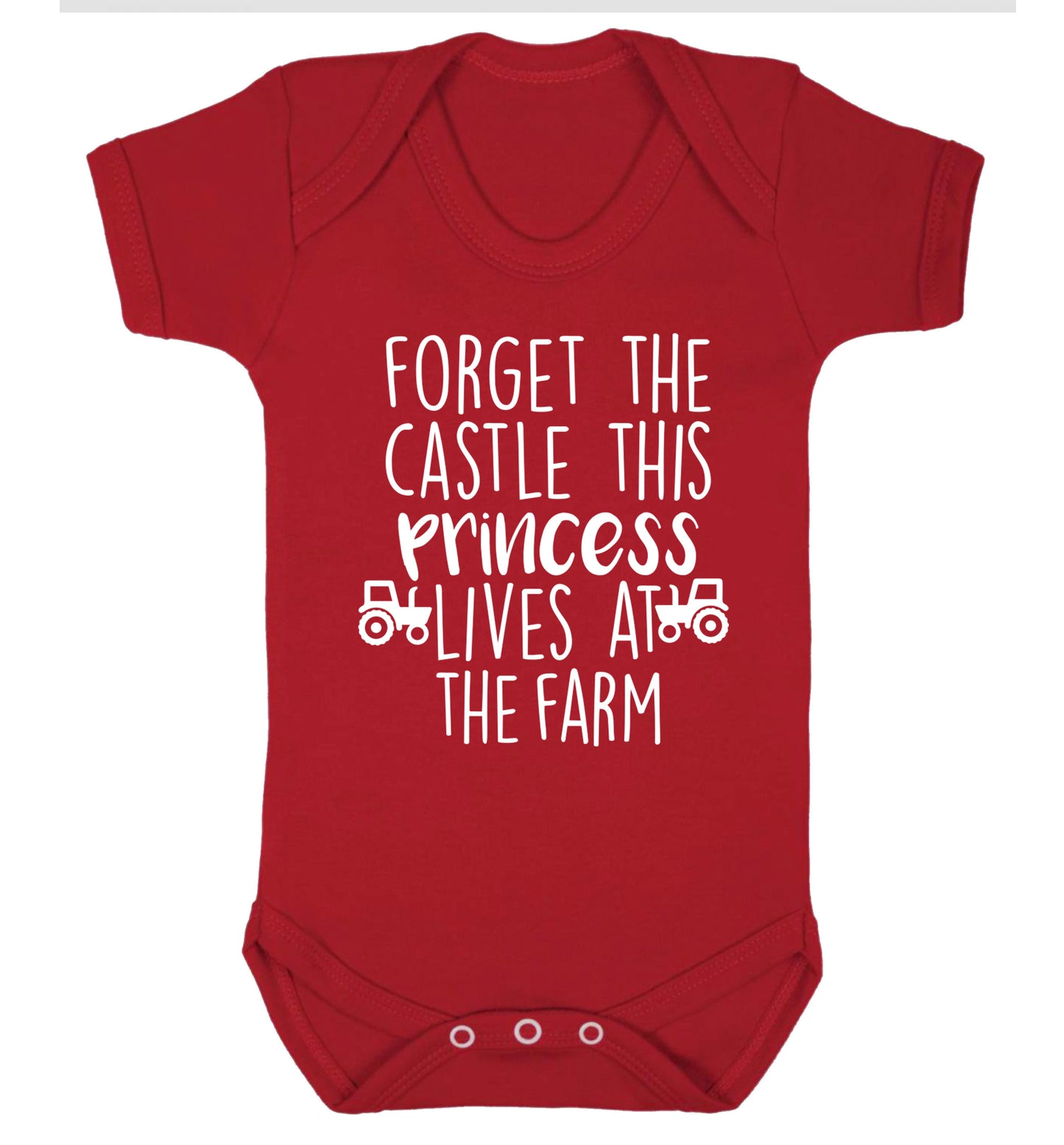 Forget the castle this princess lives at the farm Baby Vest red 18-24 months