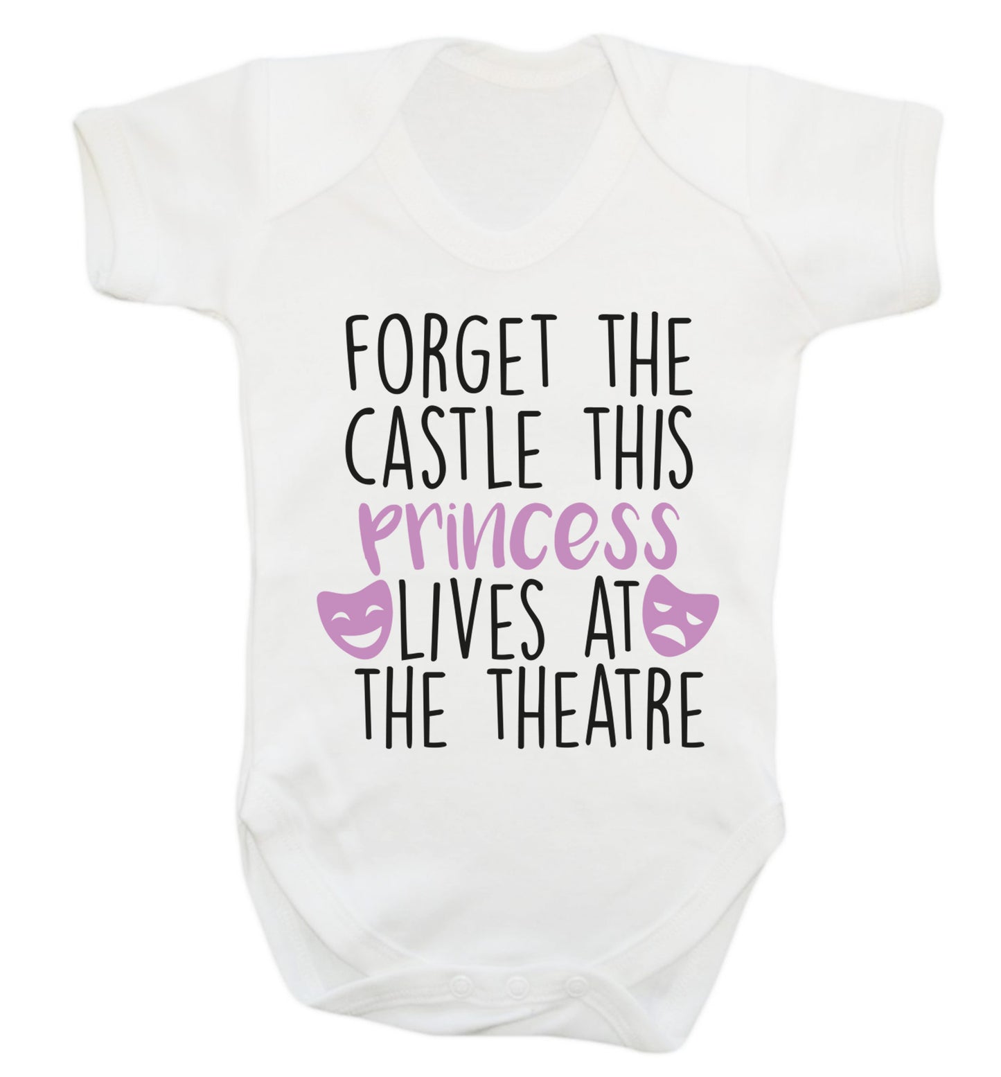 Forget the castle this princess lives at the theatre Baby Vest white 18-24 months