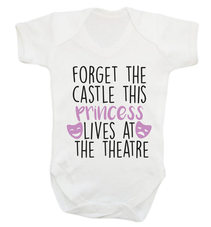 Forget the castle this princess lives at the theatre Baby Vest white 18-24 months