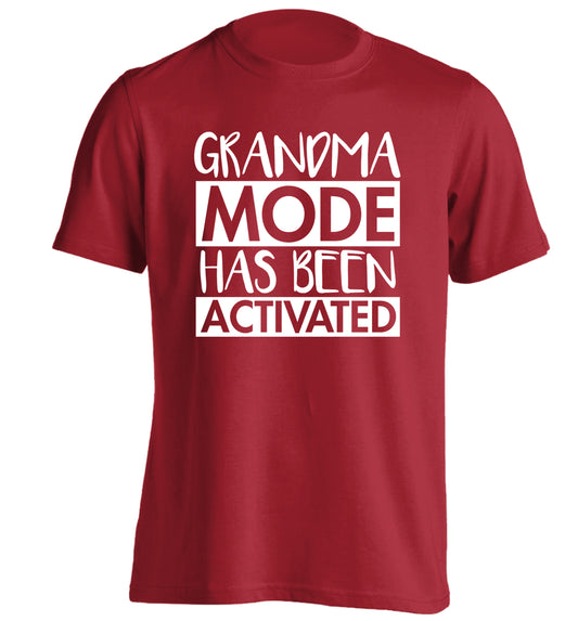 Grandma mode activated adults unisex red Tshirt 2XL