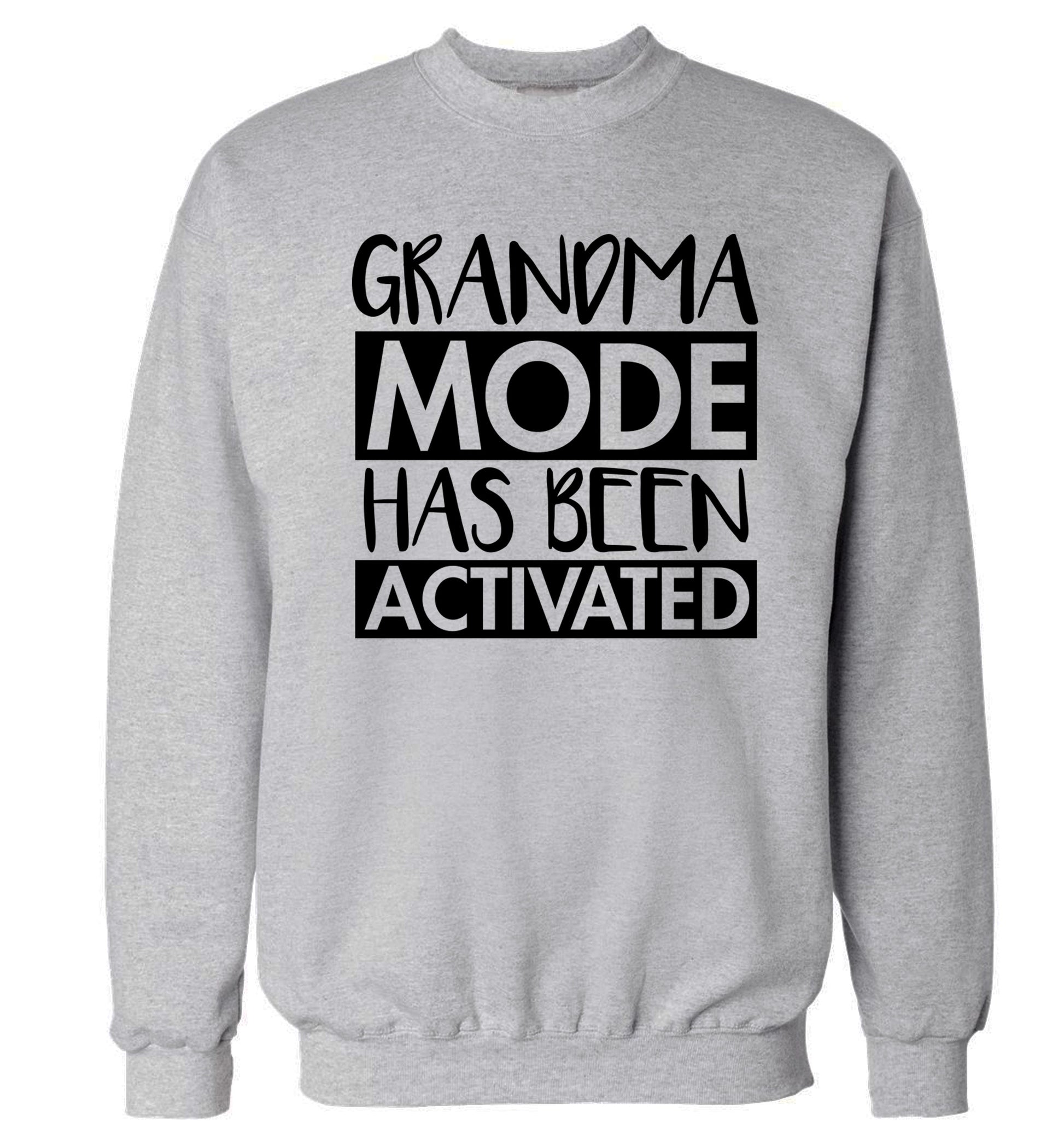 Grandma mode activated Adult's unisex grey Sweater 2XL