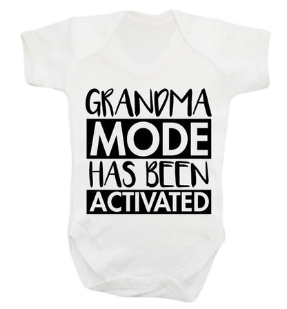 Grandma mode activated Baby Vest white 18-24 months