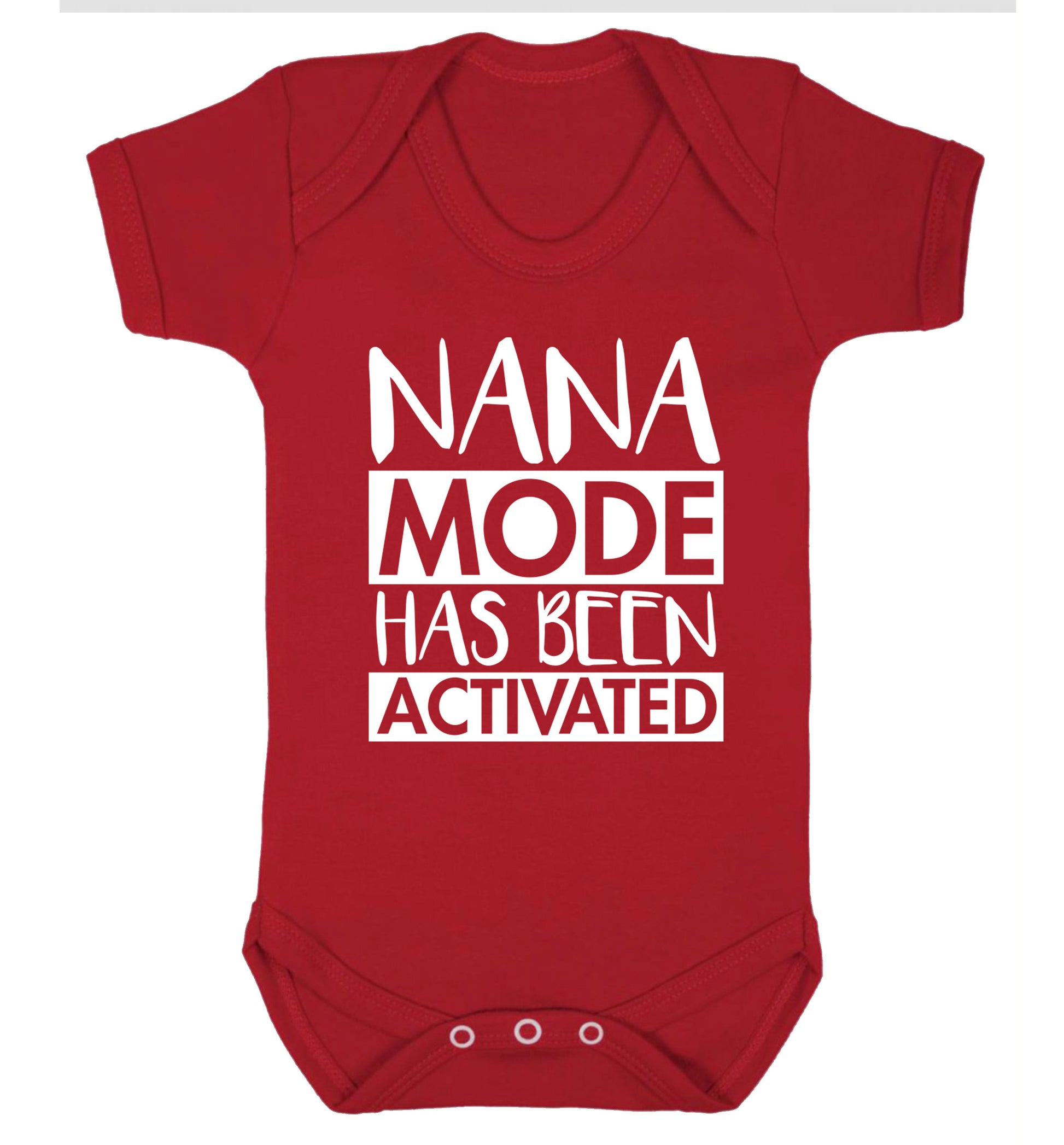 Nana mode activated Baby Vest red 18-24 months