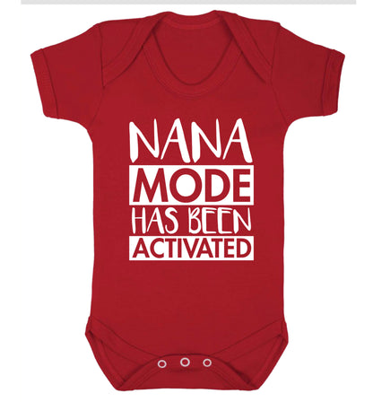 Nana mode activated Baby Vest red 18-24 months