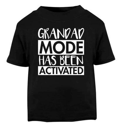 Grandad mode activated Black Baby Toddler Tshirt 2 years