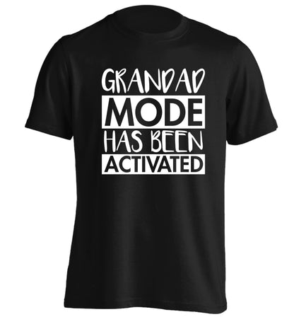 Grandad mode activated adults unisex black Tshirt 2XL