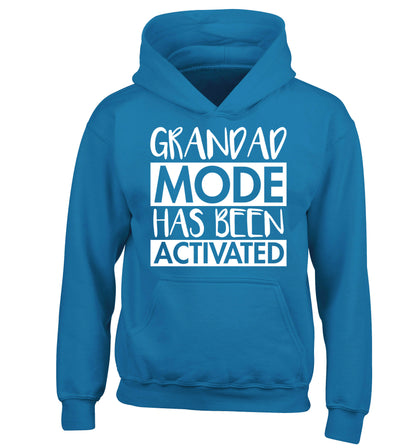 Grandad mode activated children's blue hoodie 12-14 Years