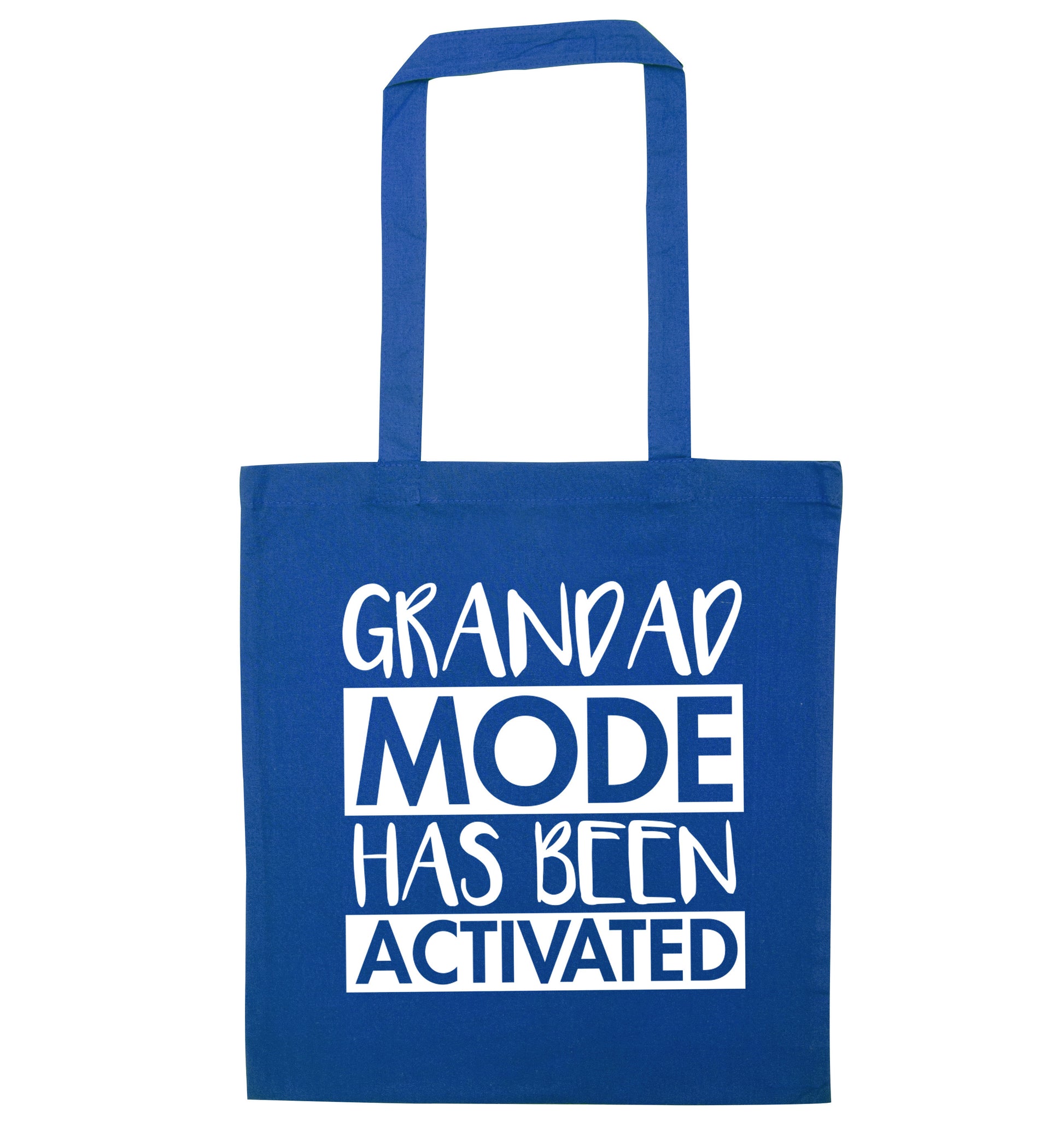 Grandad mode activated blue tote bag