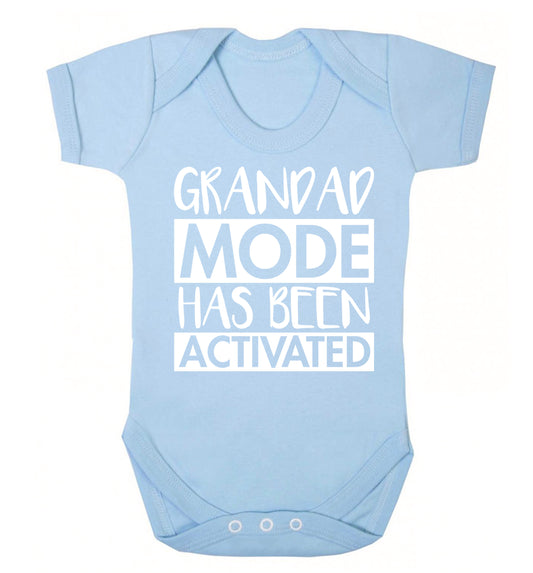 Grandad mode activated Baby Vest pale blue 18-24 months