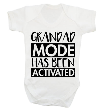 Grandad mode activated Baby Vest white 18-24 months