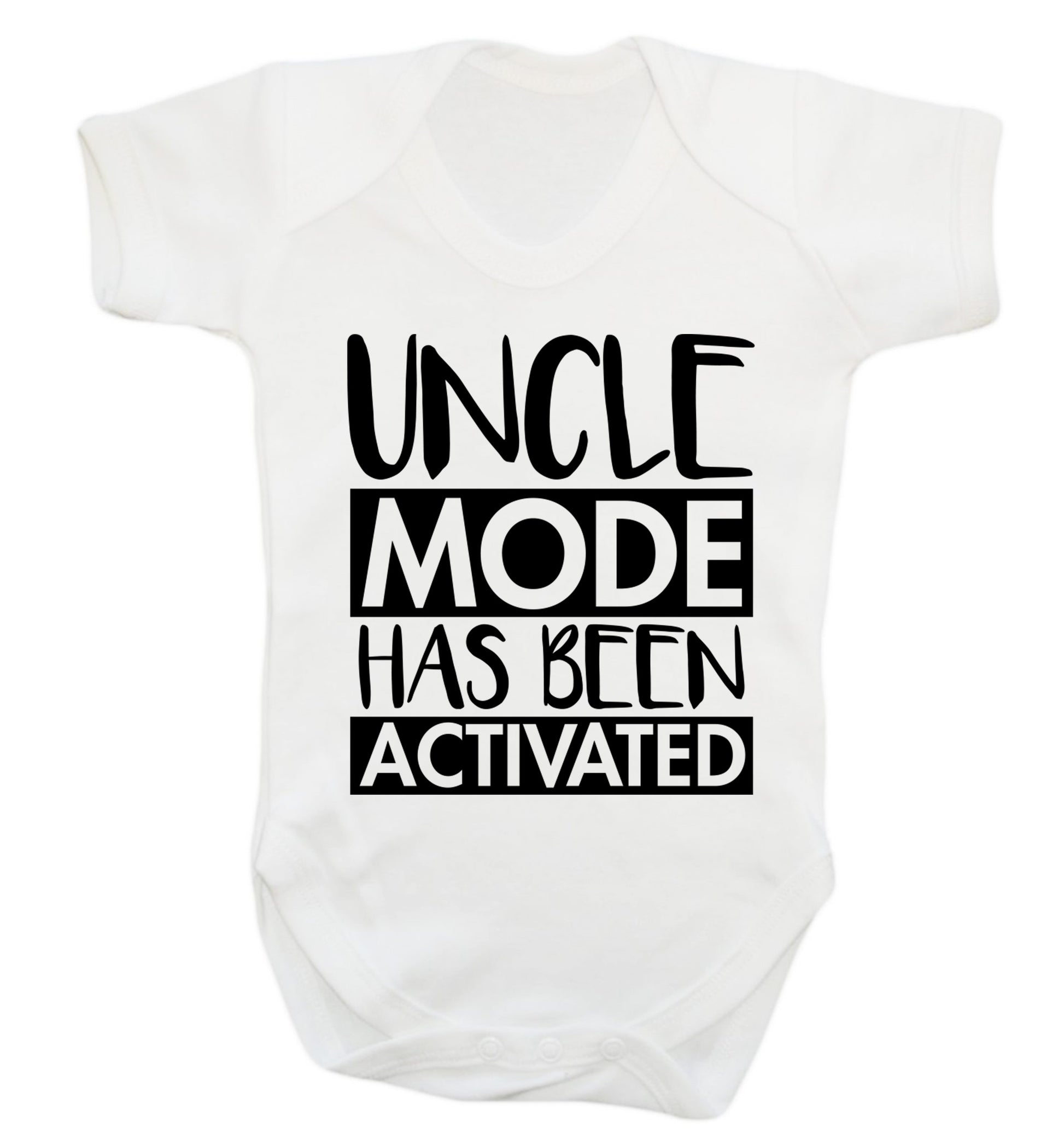 Uncle mode activated Baby Vest white 18-24 months