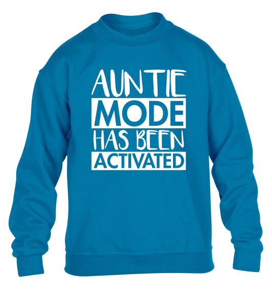 Auntie mode activated children's blue sweater 12-14 Years