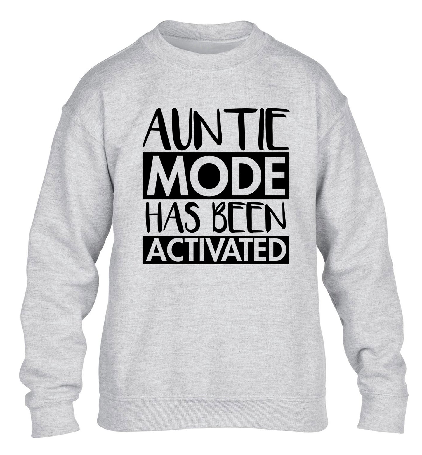 Auntie mode activated children's grey sweater 12-14 Years