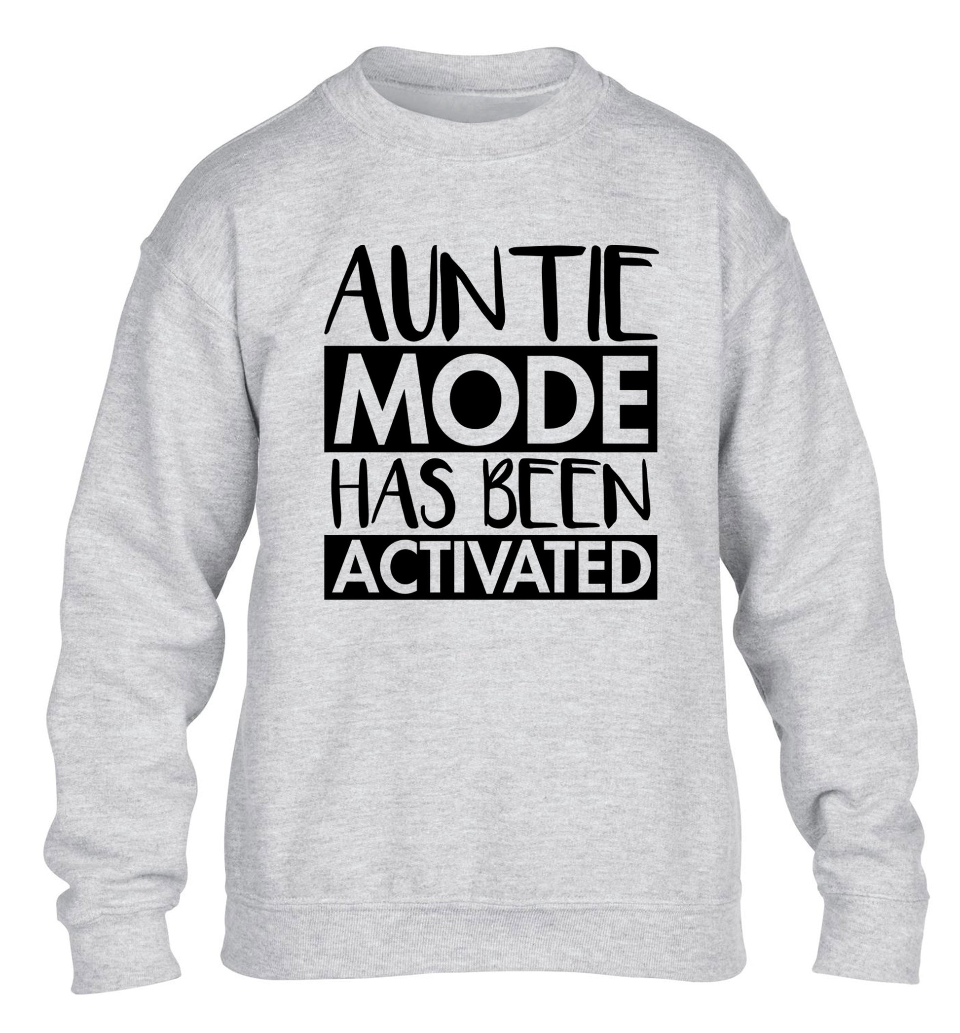 Auntie mode activated children's grey sweater 12-14 Years