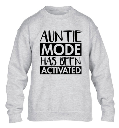 Auntie mode activated children's grey sweater 12-14 Years