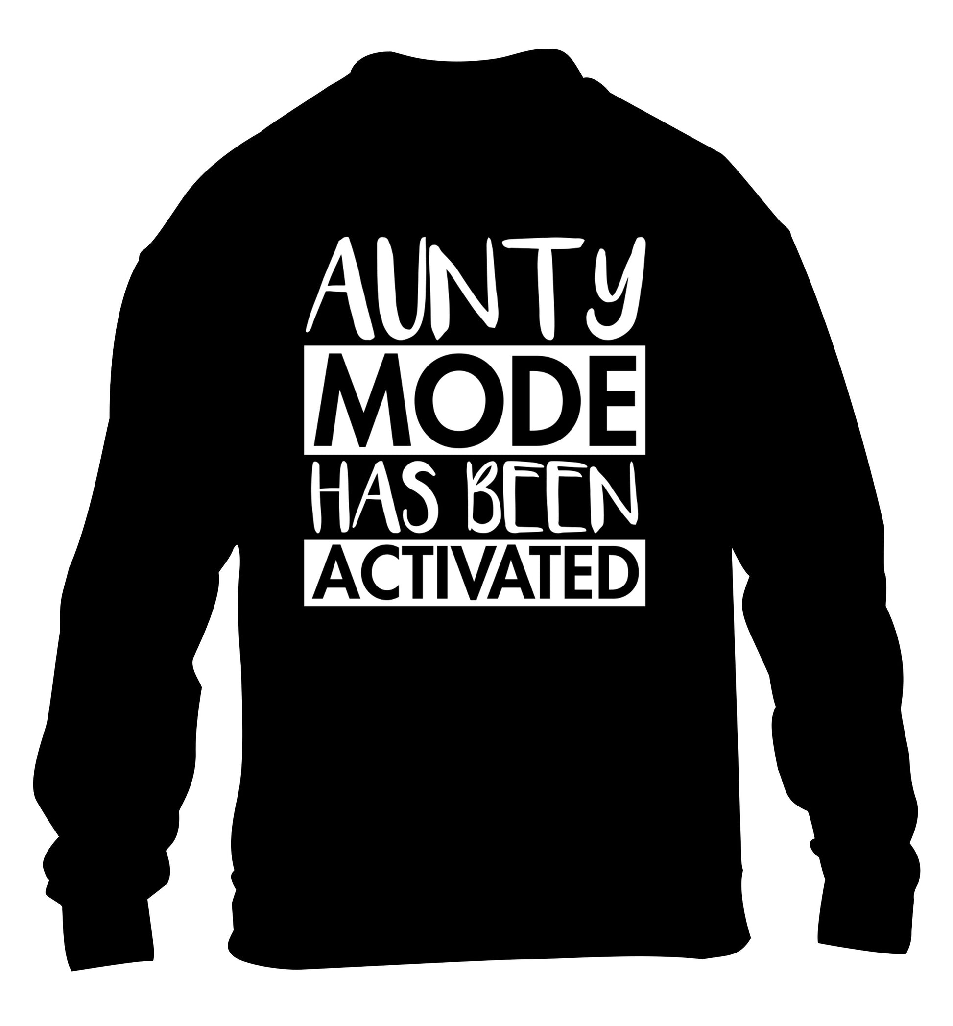 Aunty mode activated children's black sweater 12-14 Years