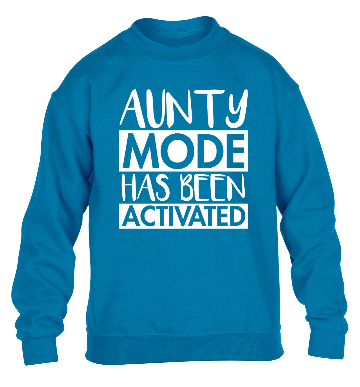 Aunty mode activated children's blue sweater 12-14 Years