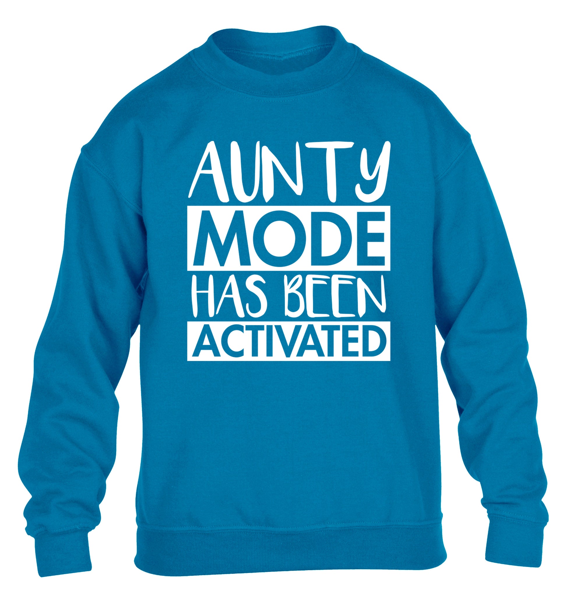 Aunty mode activated children's blue sweater 12-14 Years