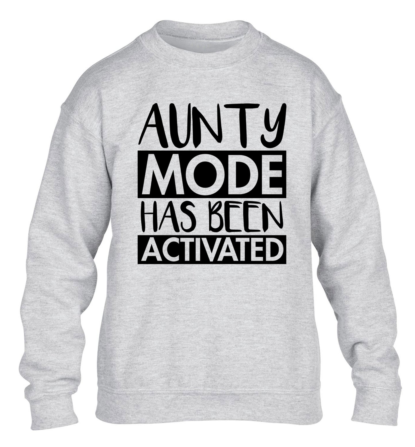 Aunty mode activated children's grey sweater 12-14 Years