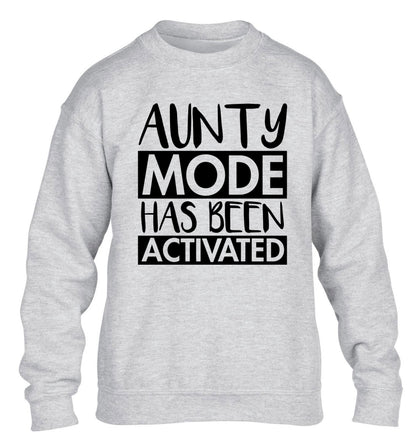 Aunty mode activated children's grey sweater 12-14 Years