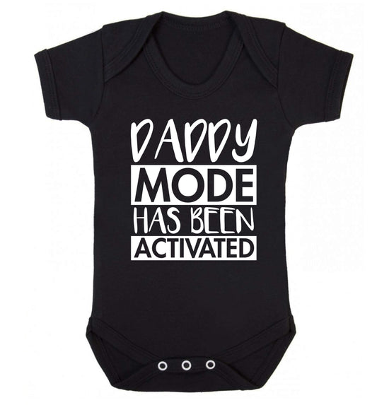 Daddy mode activated Baby Vest black 18-24 months