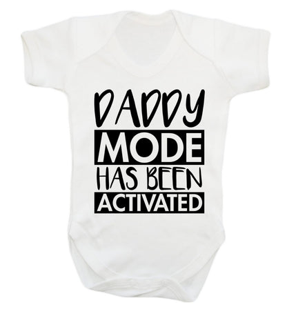 Daddy mode activated Baby Vest white 18-24 months