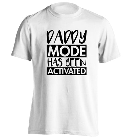 Daddy mode activated adults unisex white Tshirt 2XL