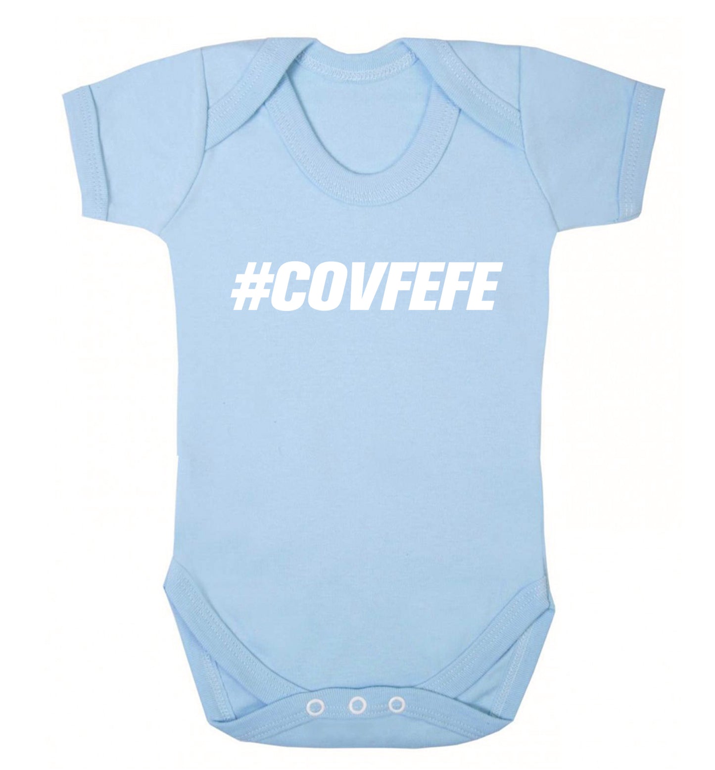 #covfefe Baby Vest pale blue 18-24 months