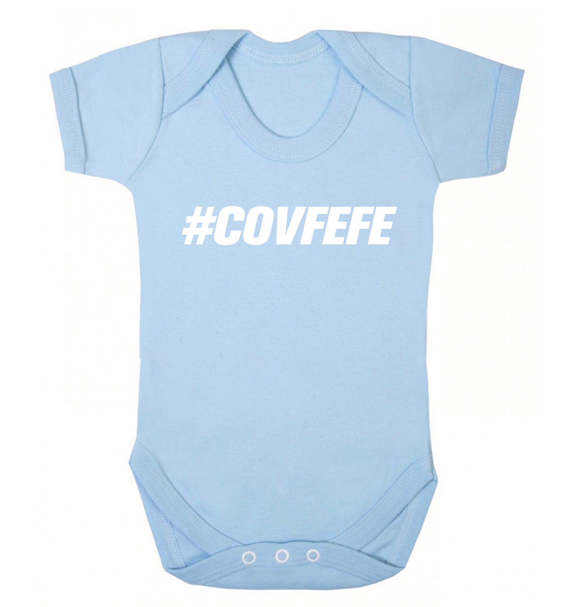 #covfefe Baby Vest pale blue 18-24 months