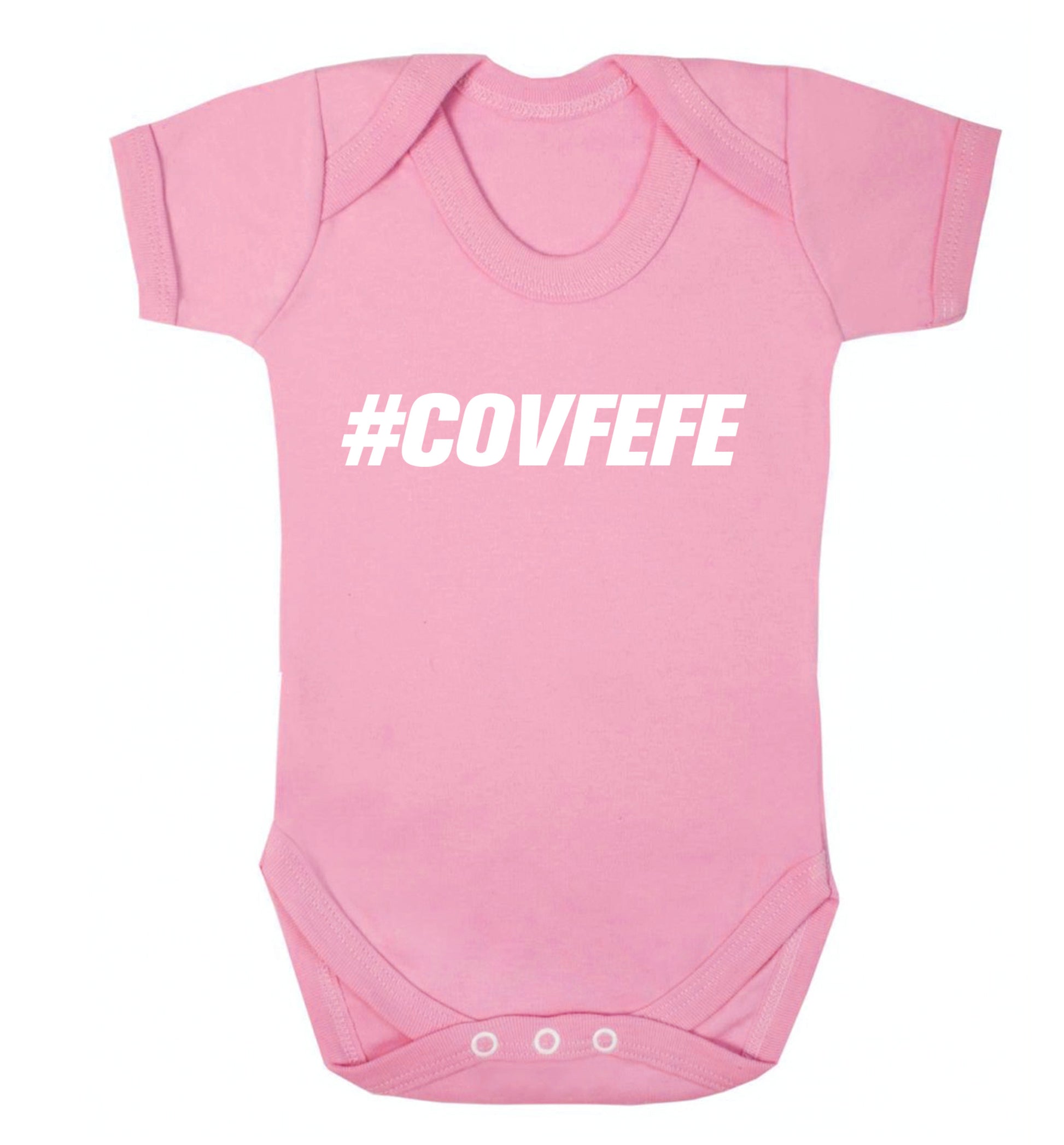 #covfefe Baby Vest pale pink 18-24 months