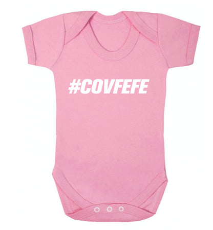 #covfefe Baby Vest pale pink 18-24 months