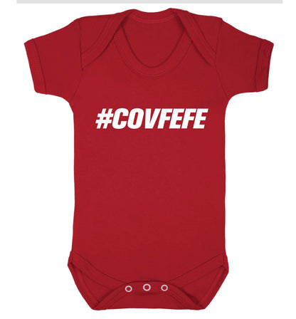 #covfefe Baby Vest red 18-24 months