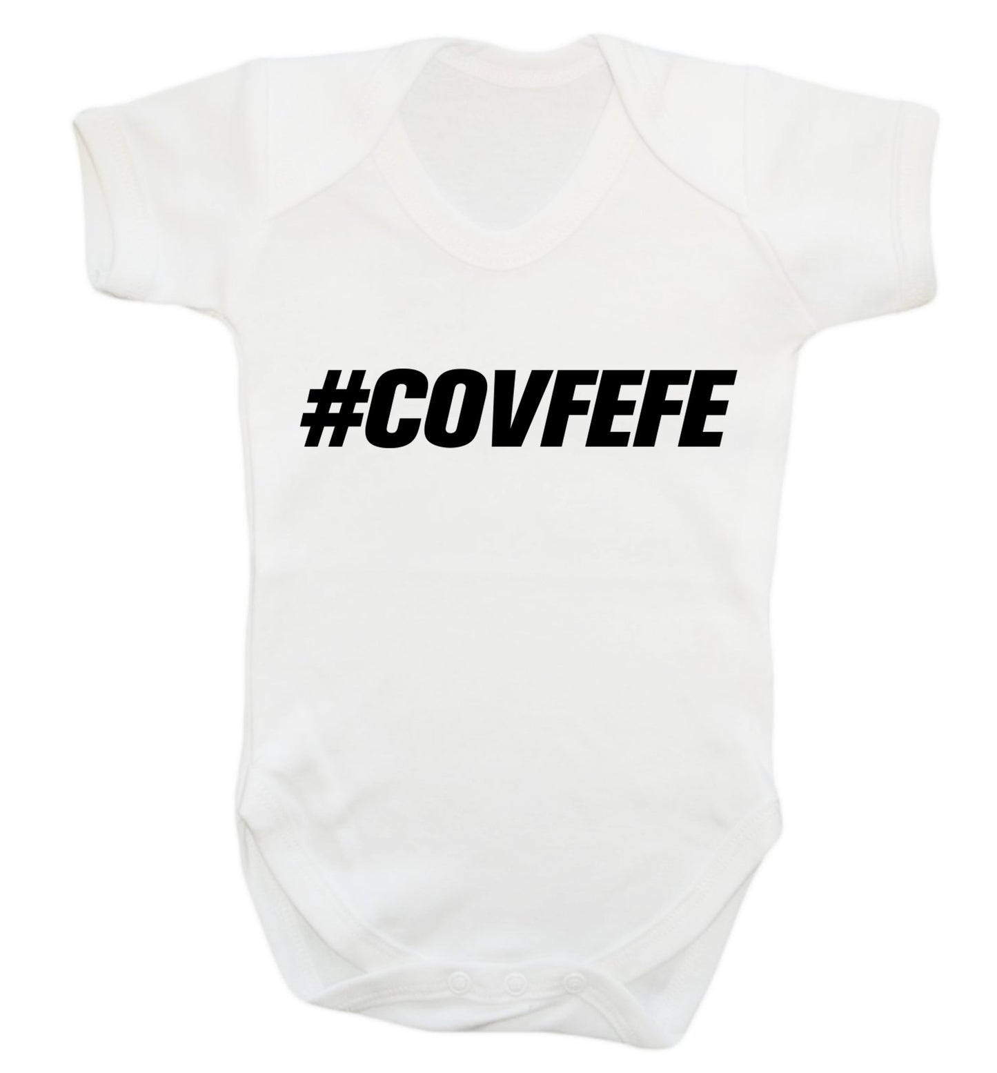 #covfefe Baby Vest white 18-24 months