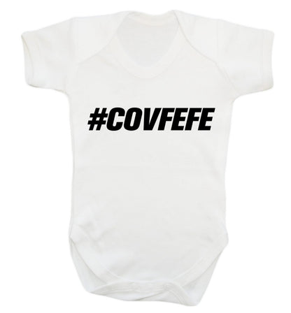 #covfefe Baby Vest white 18-24 months
