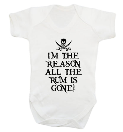Why is the rum always gone? Baby Vest white 18-24 months