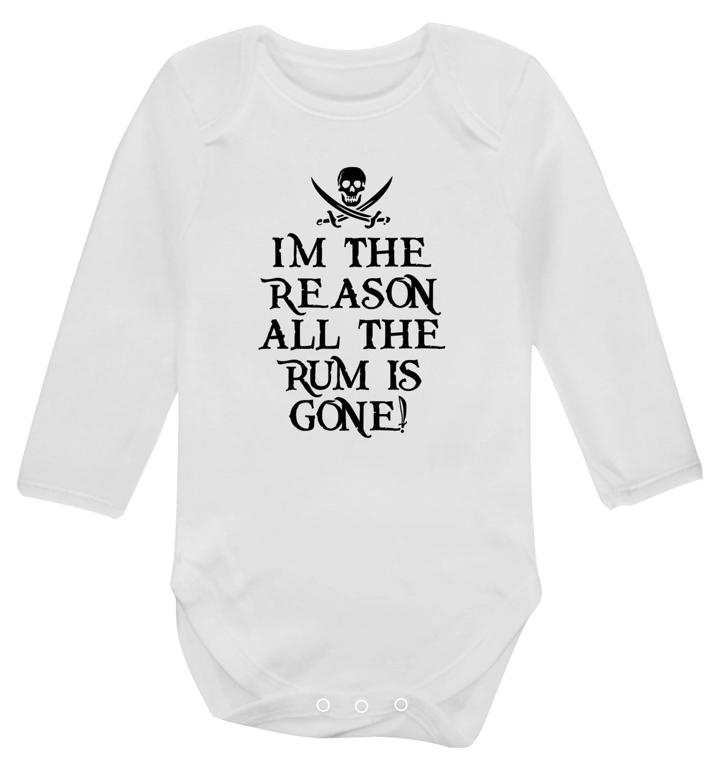 Why is the rum always gone? Baby Vest long sleeved white 6-12 months