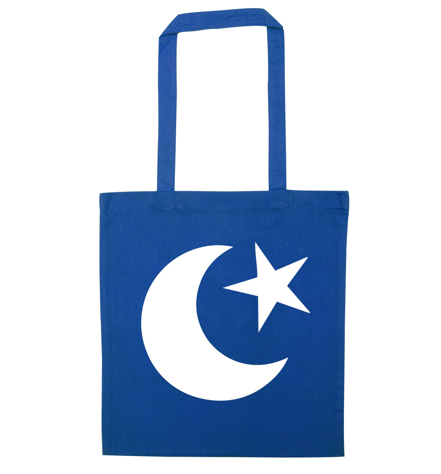 Eid symbol blue tote bag