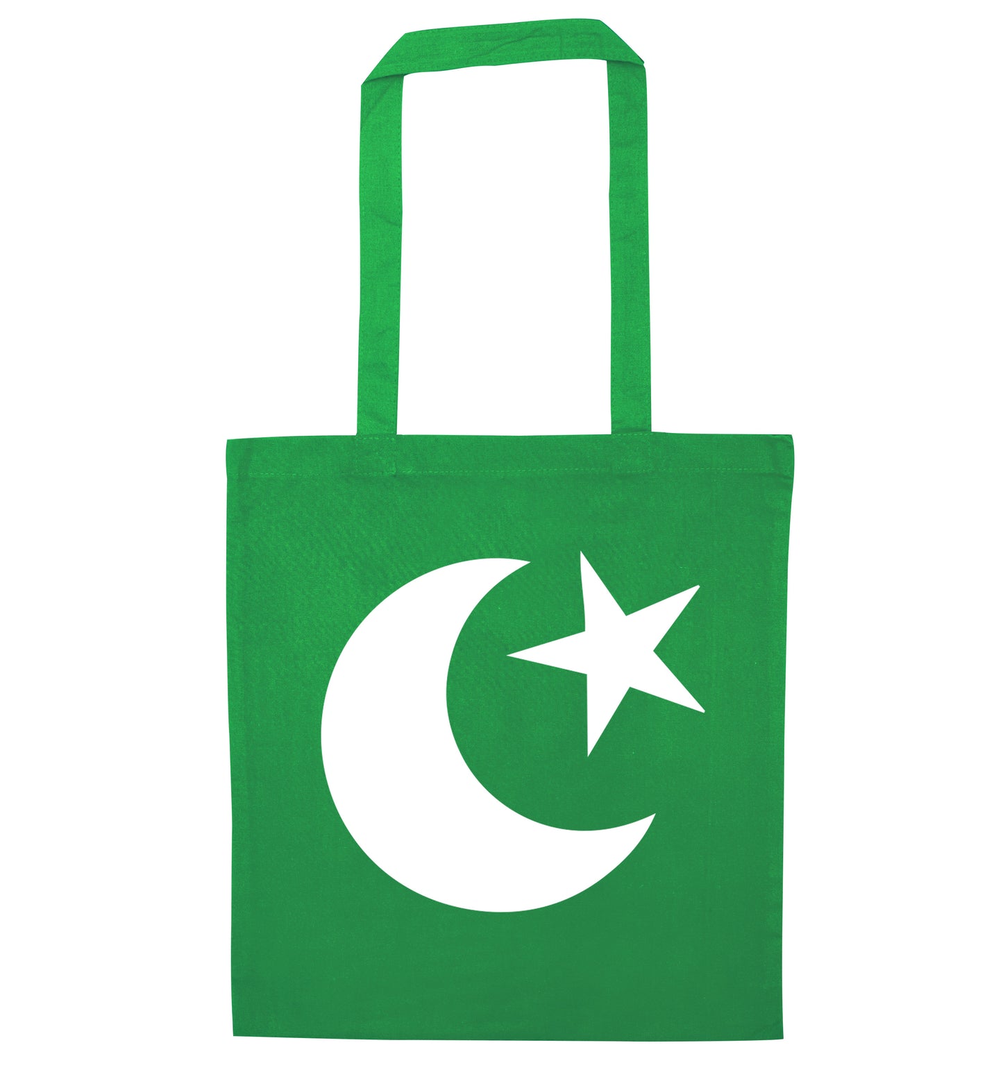 Eid symbol green tote bag
