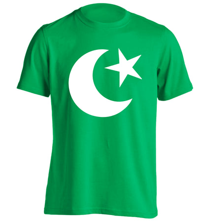 Eid symbol adults unisex green Tshirt 2XL