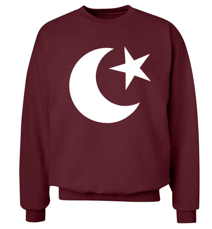 Eid symbol adult's unisex maroon sweater 2XL