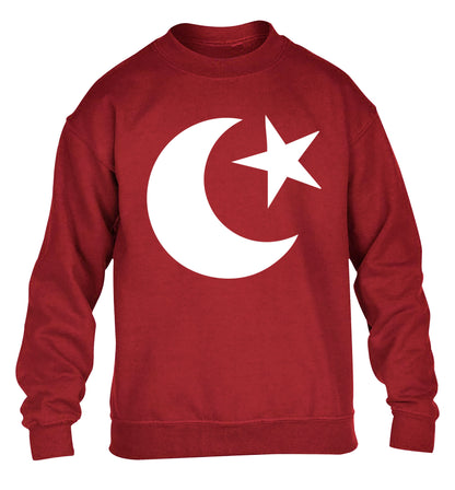 Eid symbol children's grey sweater 12-13 Years