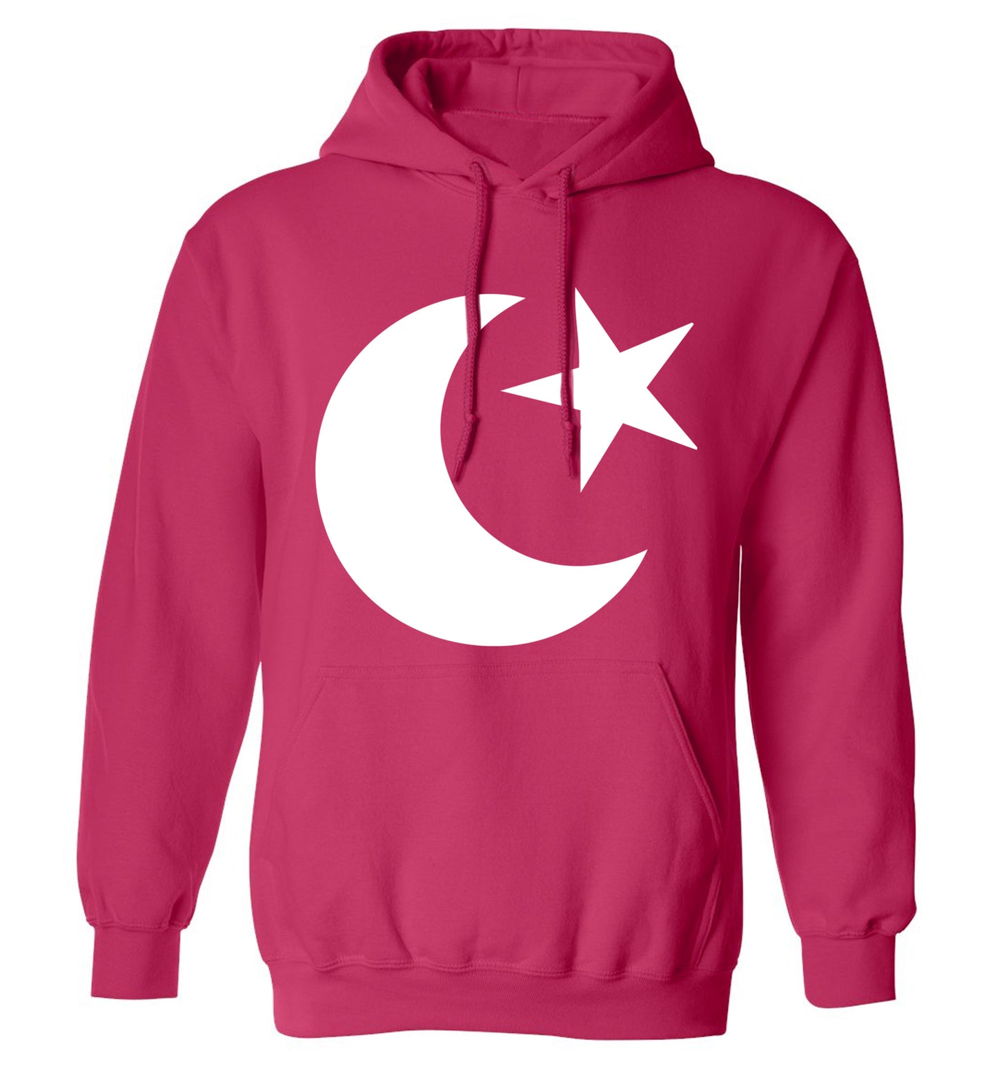 Eid Symbol adults unisex pink hoodie 2XL