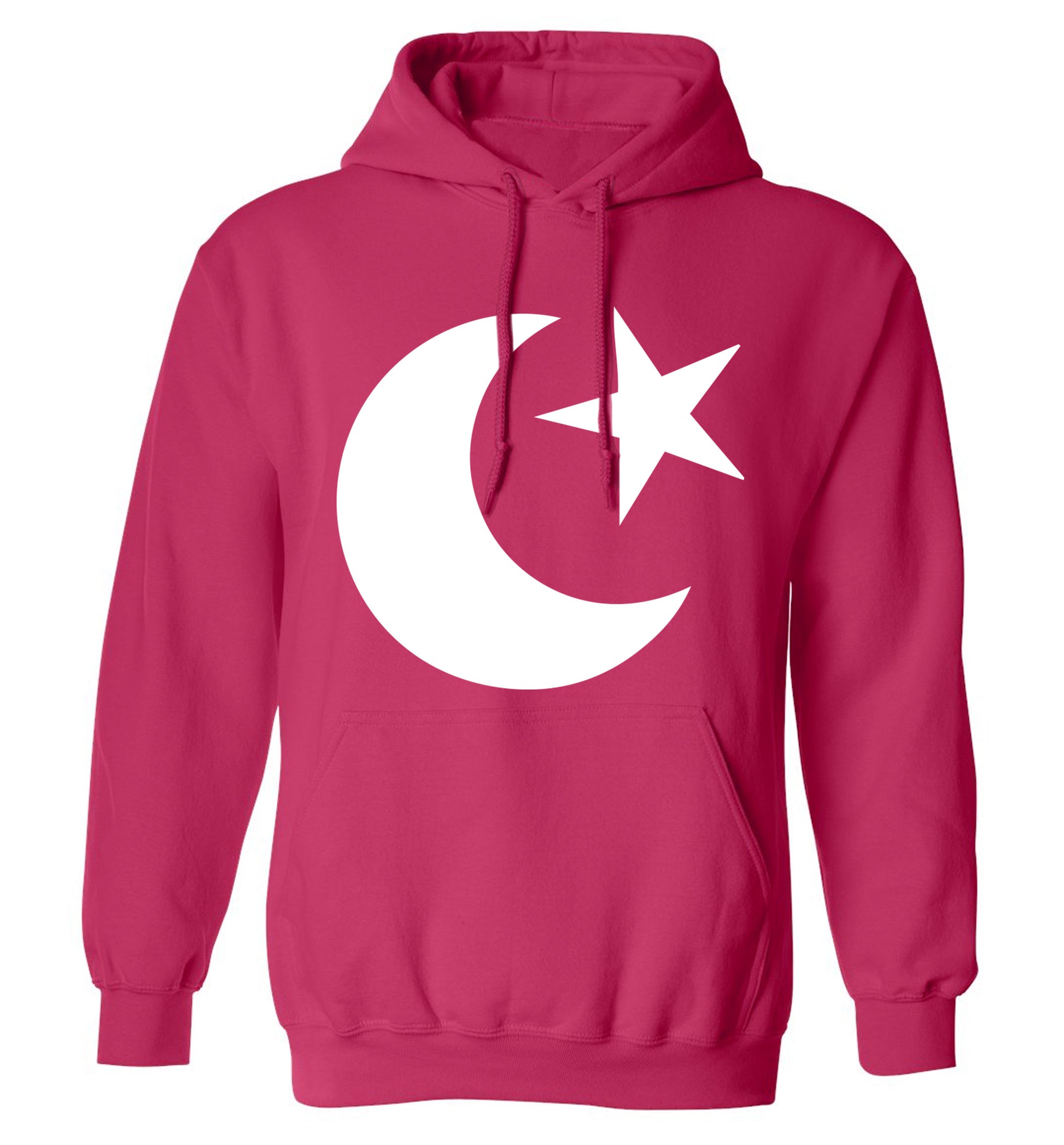 Eid Symbol adults unisex pink hoodie 2XL