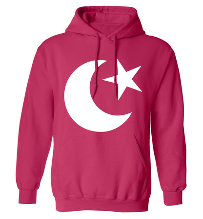Eid Symbol adults unisex pink hoodie 2XL